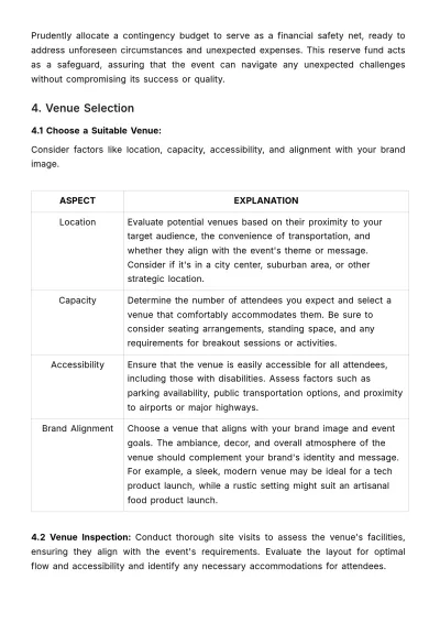Free Marketing Launch Event Management Manual Template to Edit Online