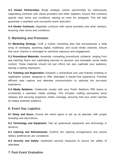 Free Marketing Launch Event Management Manual Template to Edit Online