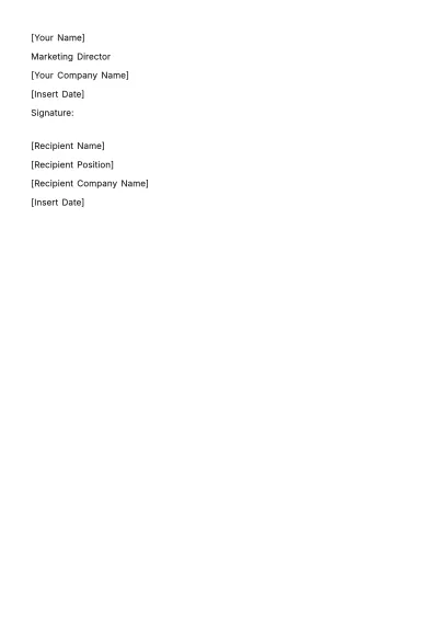 Free Marketing Product Display Agreement Template to Edit Online