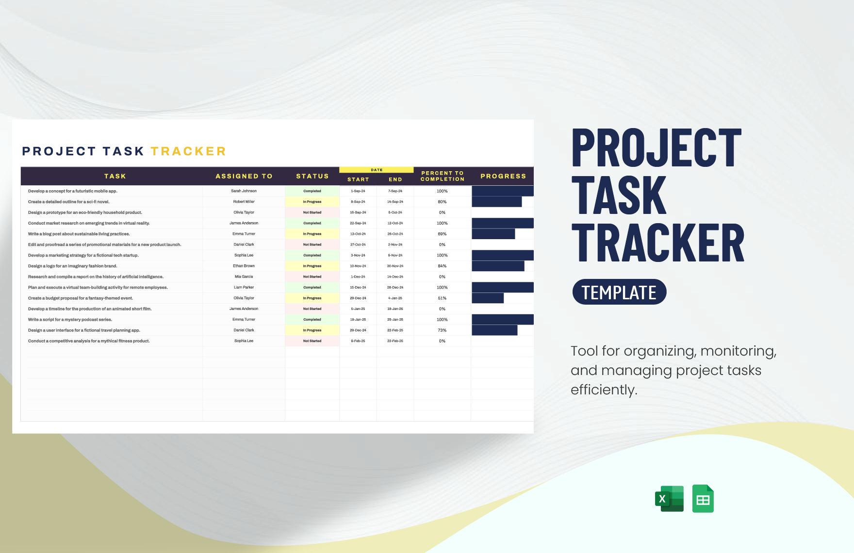 Project Task Tracker Template