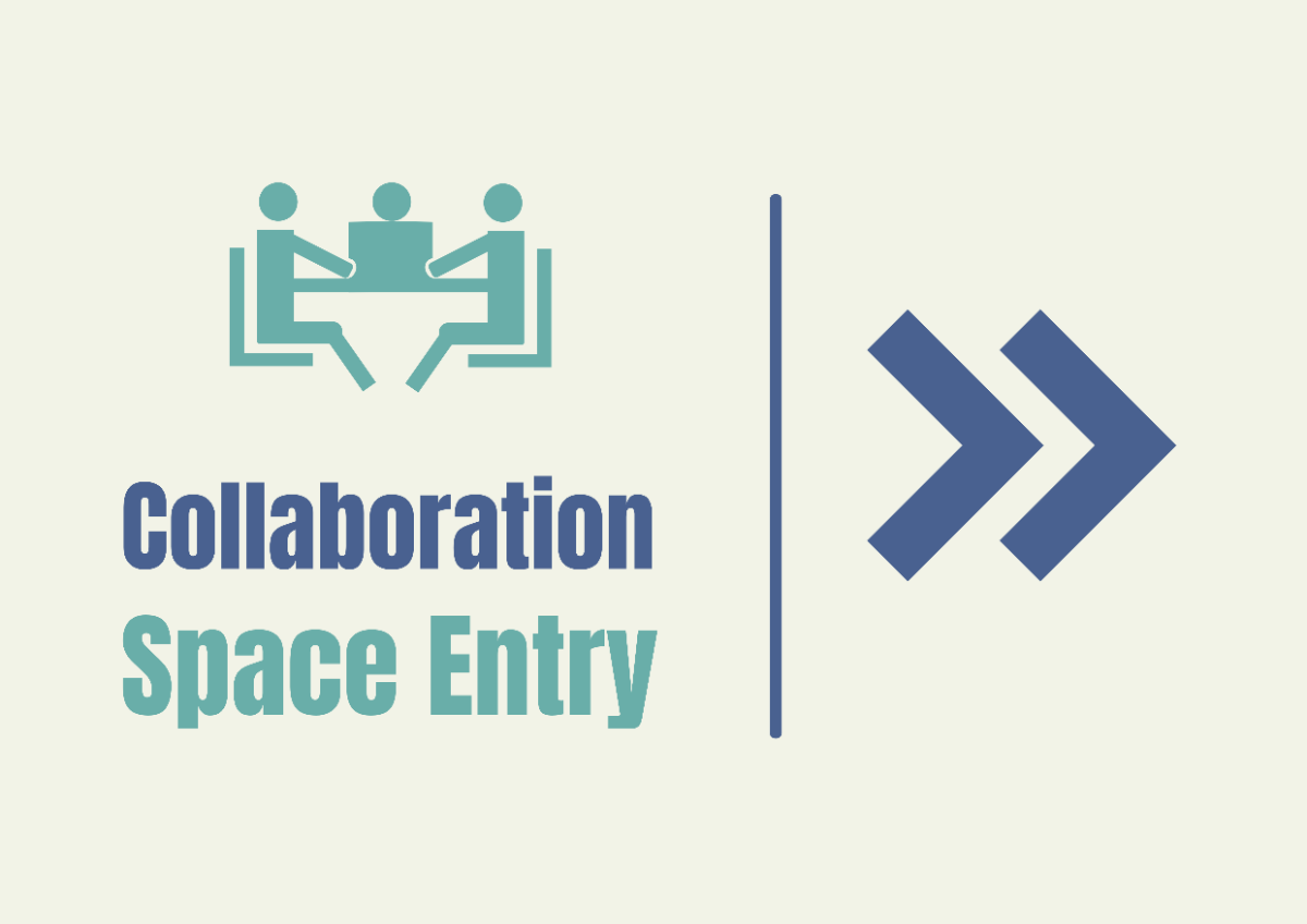 Free Collaboration Space Entry Signage Template