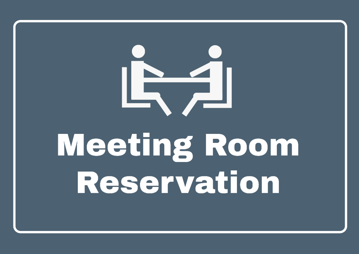 Meeting Room Reservation Signage Template