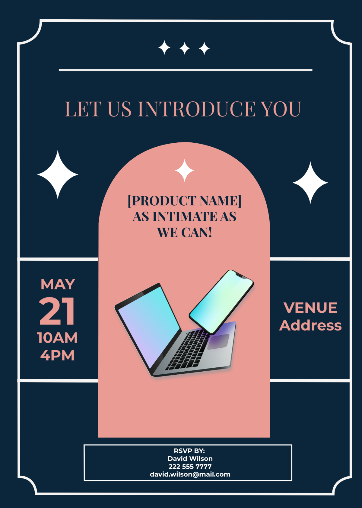 Product Demo Day Invitation Card Template