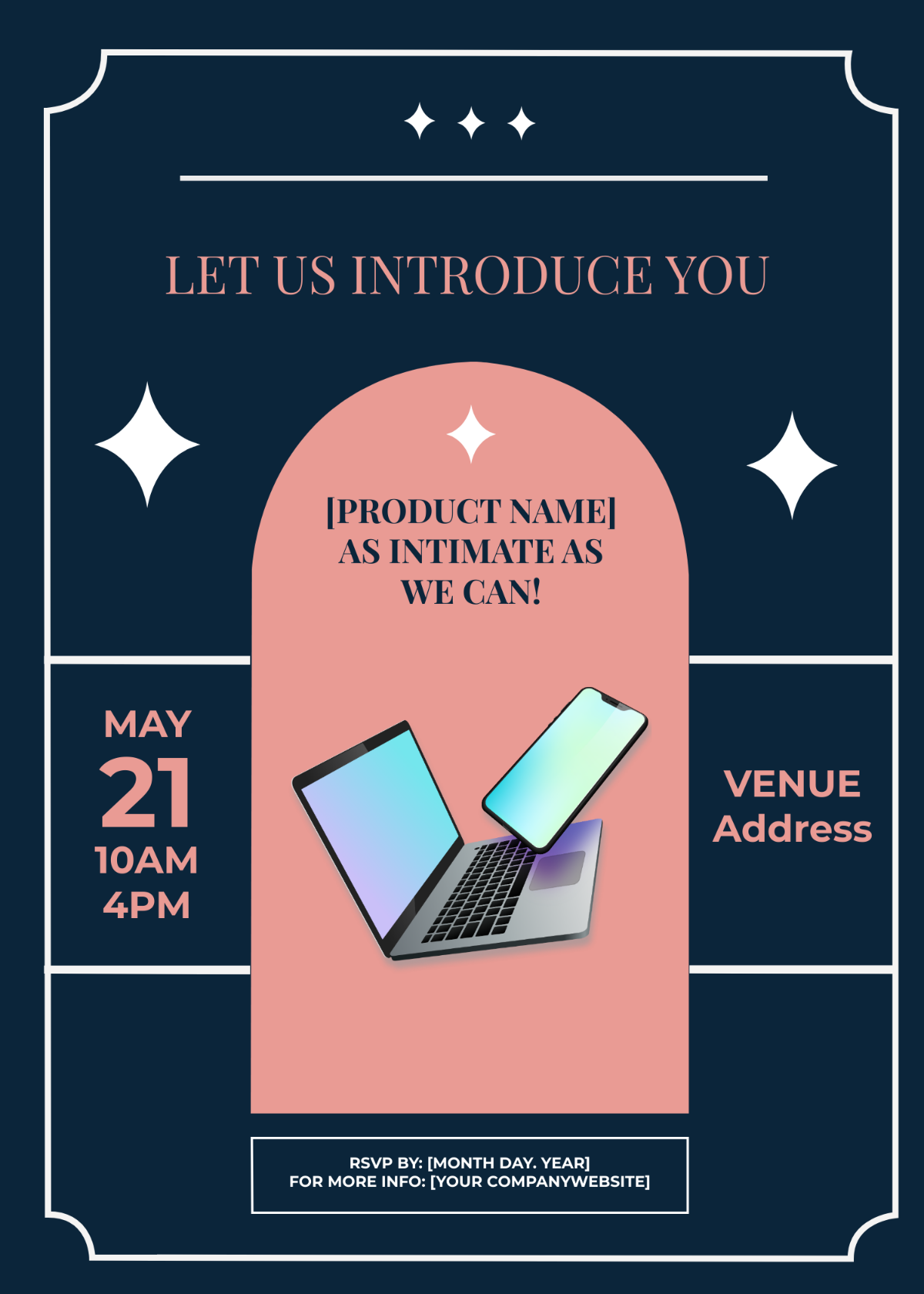 Product Demo Day Invitation Card Template