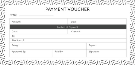 Sample Payment Voucher Template in Adobe Illustrator, Photoshop ...