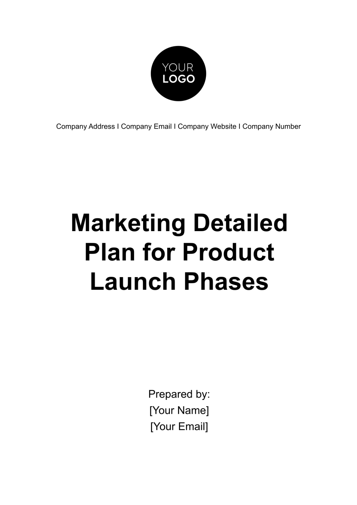 Marketing Detailed Plan for Product Launch Phases Template - Edit Online & Download