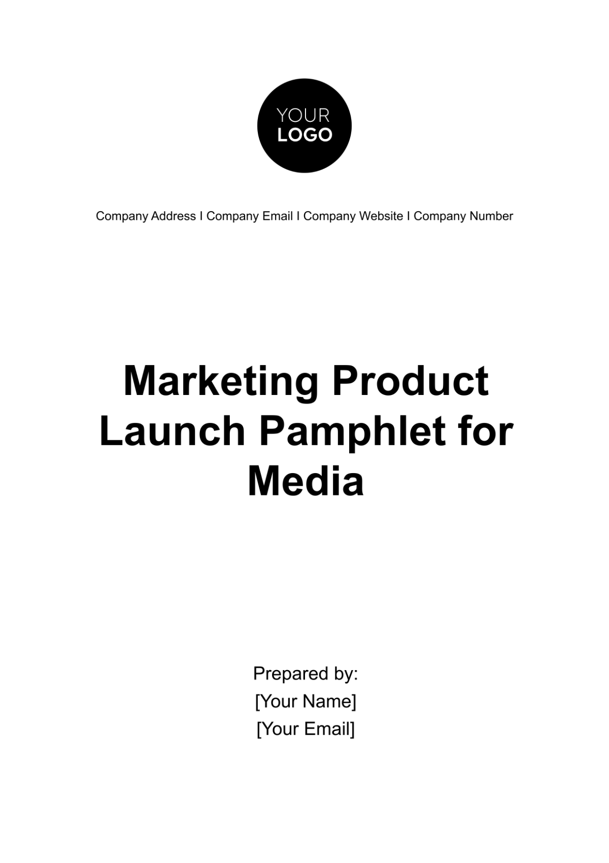 Marketing Product Launch Pamphlet for Media Template - Edit Online & Download