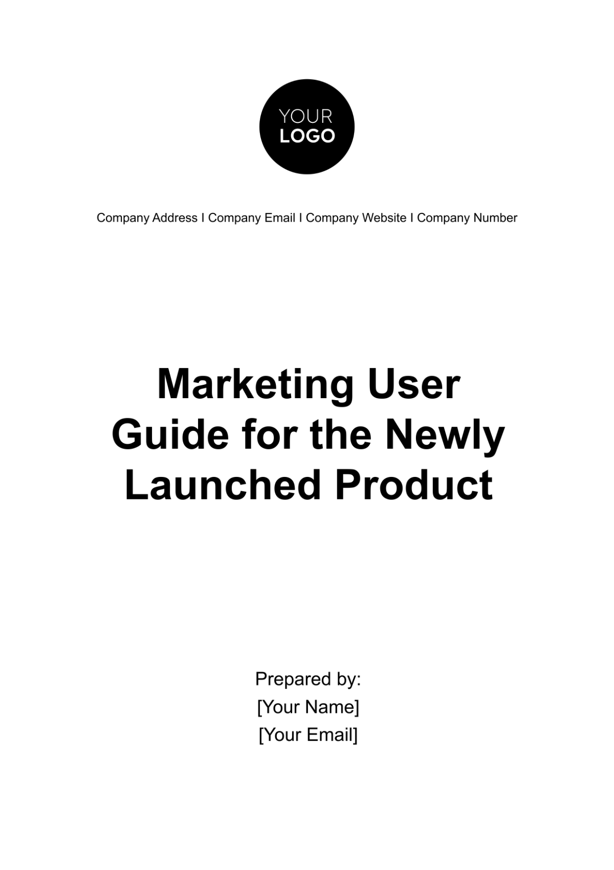 Marketing User Guide for the Newly Launched Product Template - Edit Online & Download