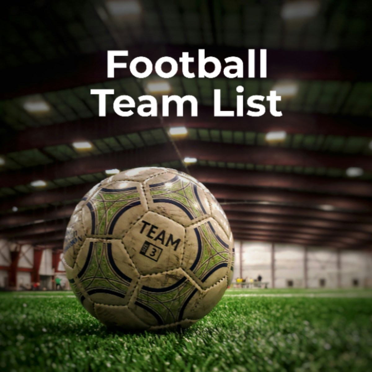 Football Team List Template
