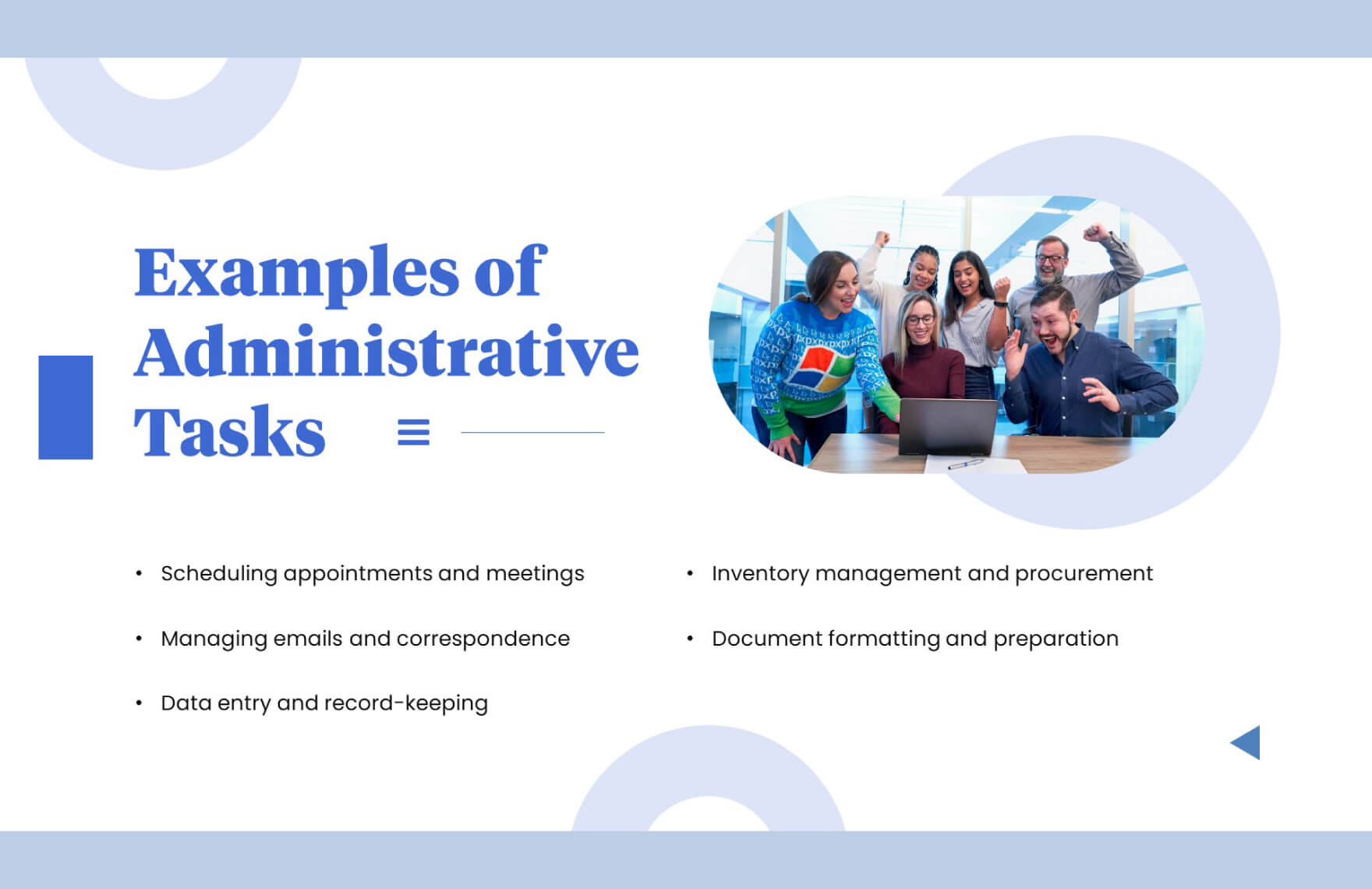 Importance of Admin PPT Template