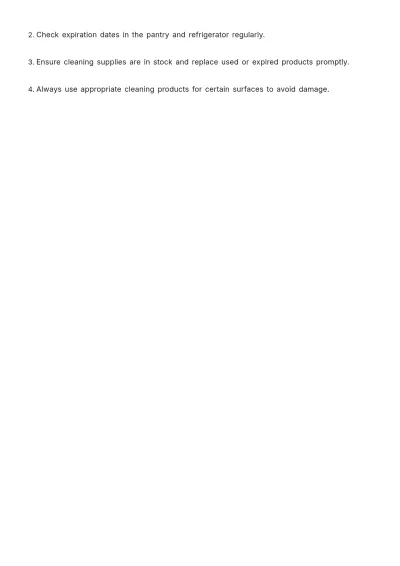 Free Kitchen Cleaning List Template to Edit Online