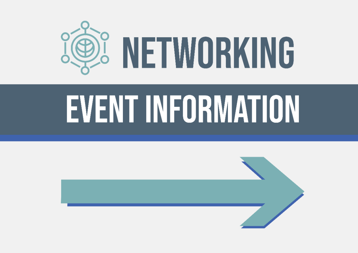 Networking Event Information Signage Template