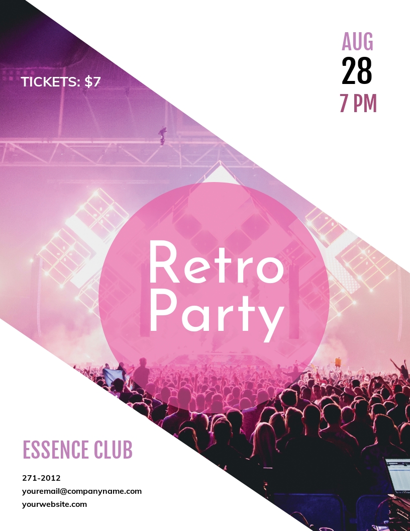 23+ Party Flyer Templates - Free Downloads  Template.net In Free Printable Event Flyer Templates
