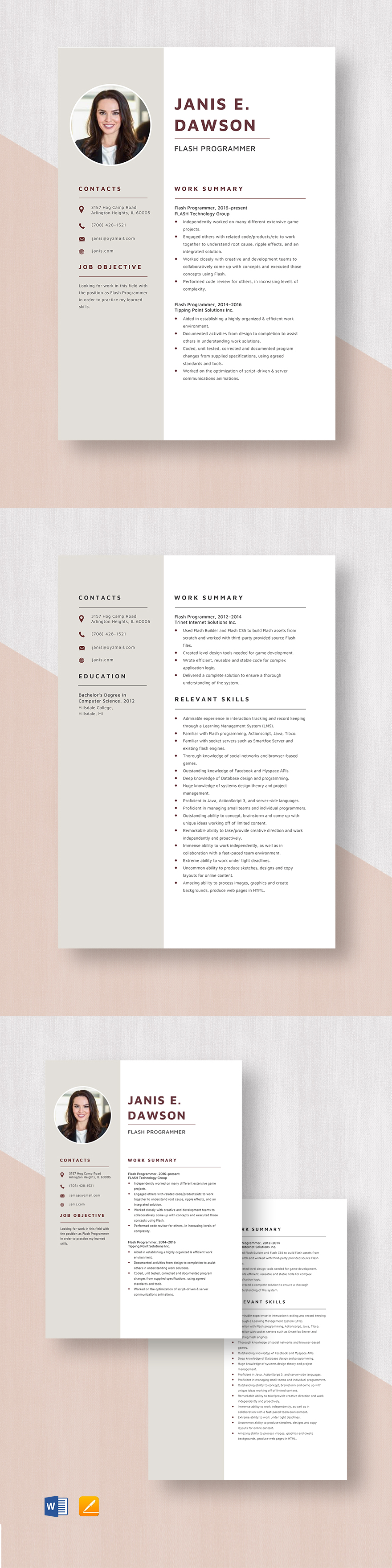 Free CICS Programmer Resume Template - Word, Apple Pages | Template.net