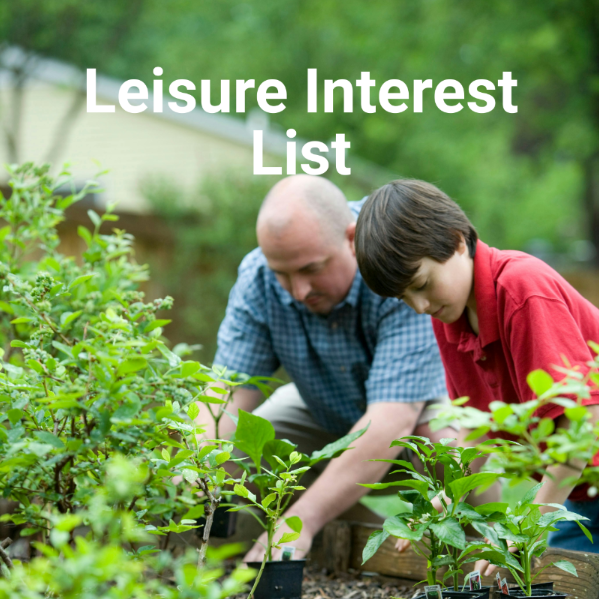Leisure Interest List Template