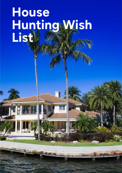 Free House Hunting Wish List Template to Edit Online