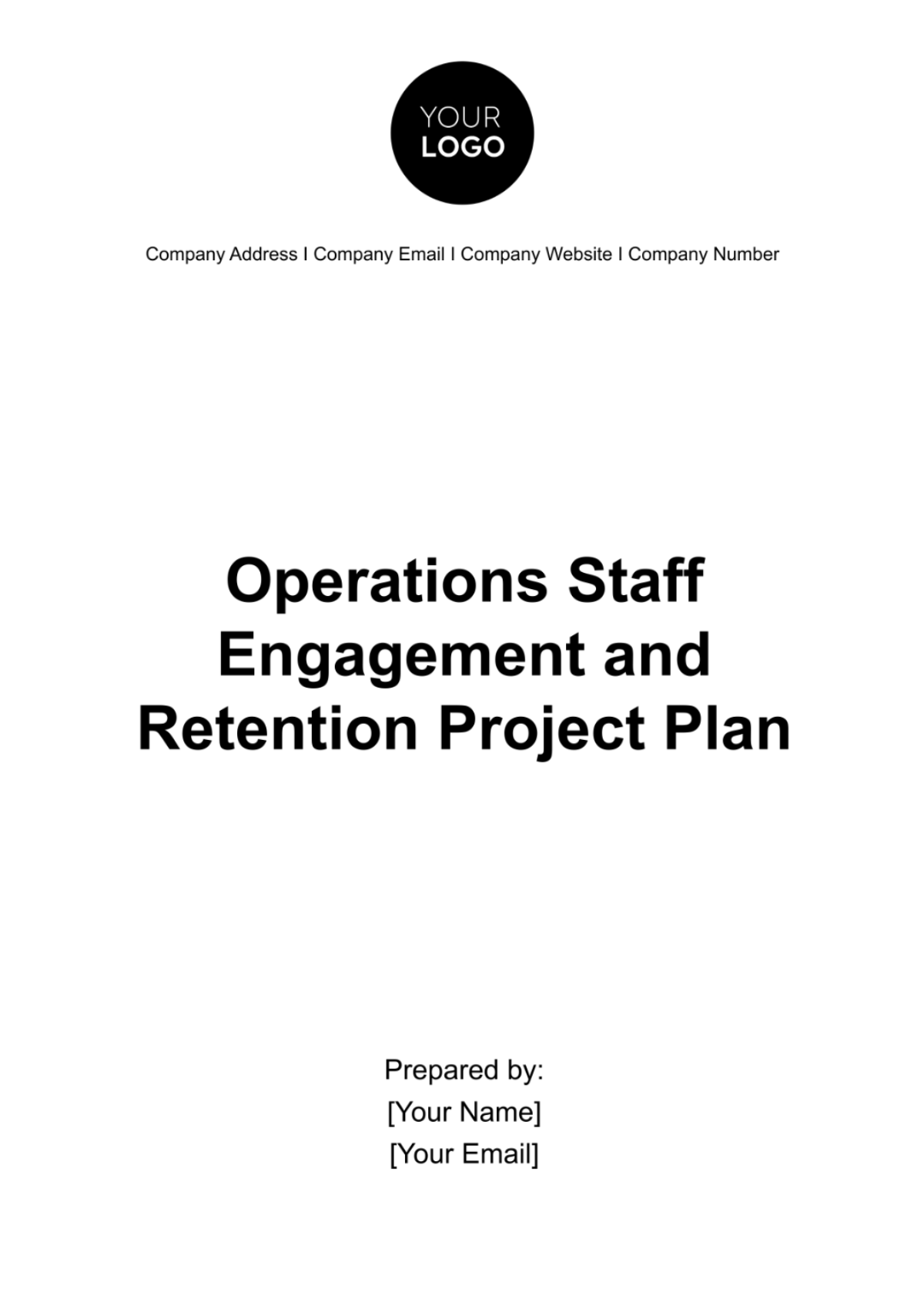 Operations Staff Engagement and Retention Project Plan Template - Edit Online & Download