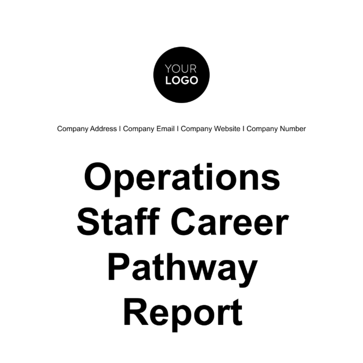 Operations Staff Career Pathway Report Template