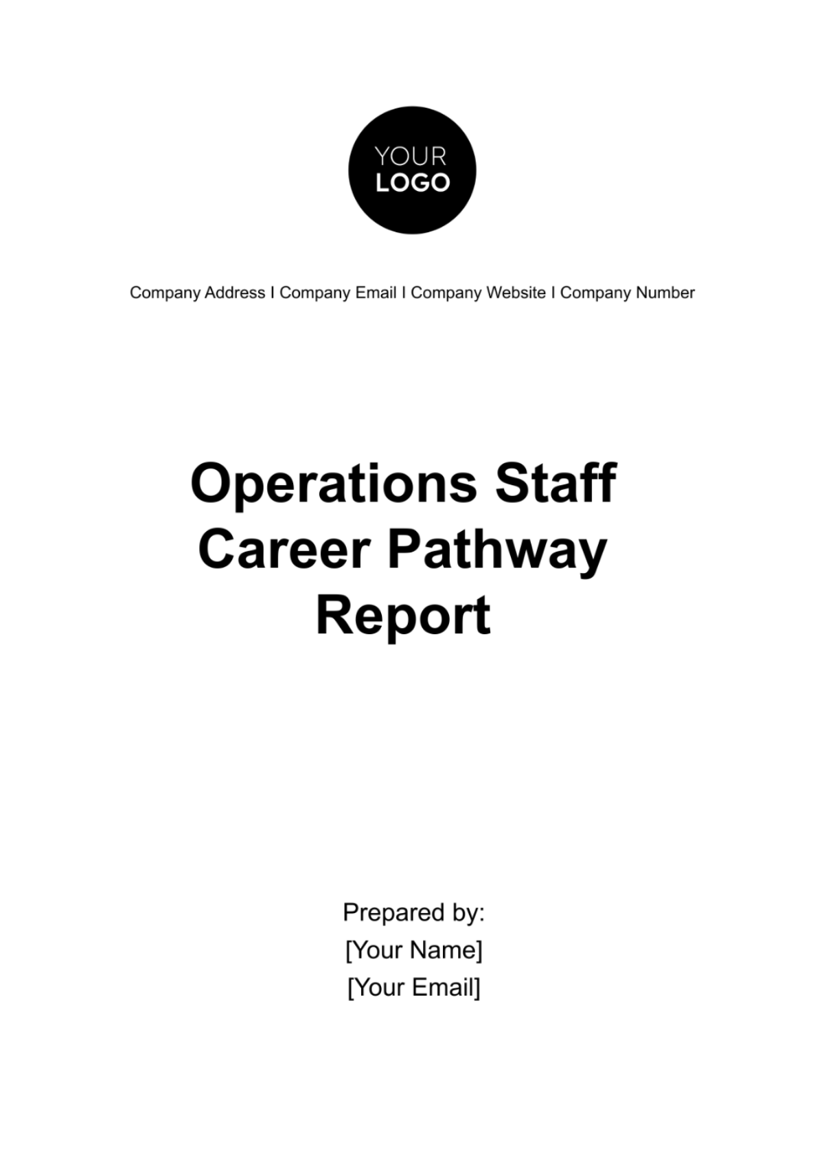 Operations Staff Career Pathway Report Template - Edit Online & Download