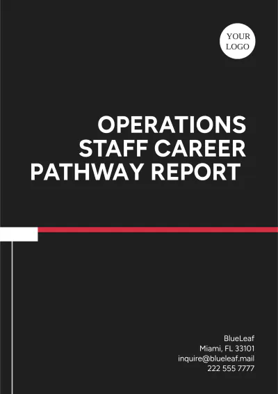 Free Operations Staff Career Pathway Report Template to Edit Online