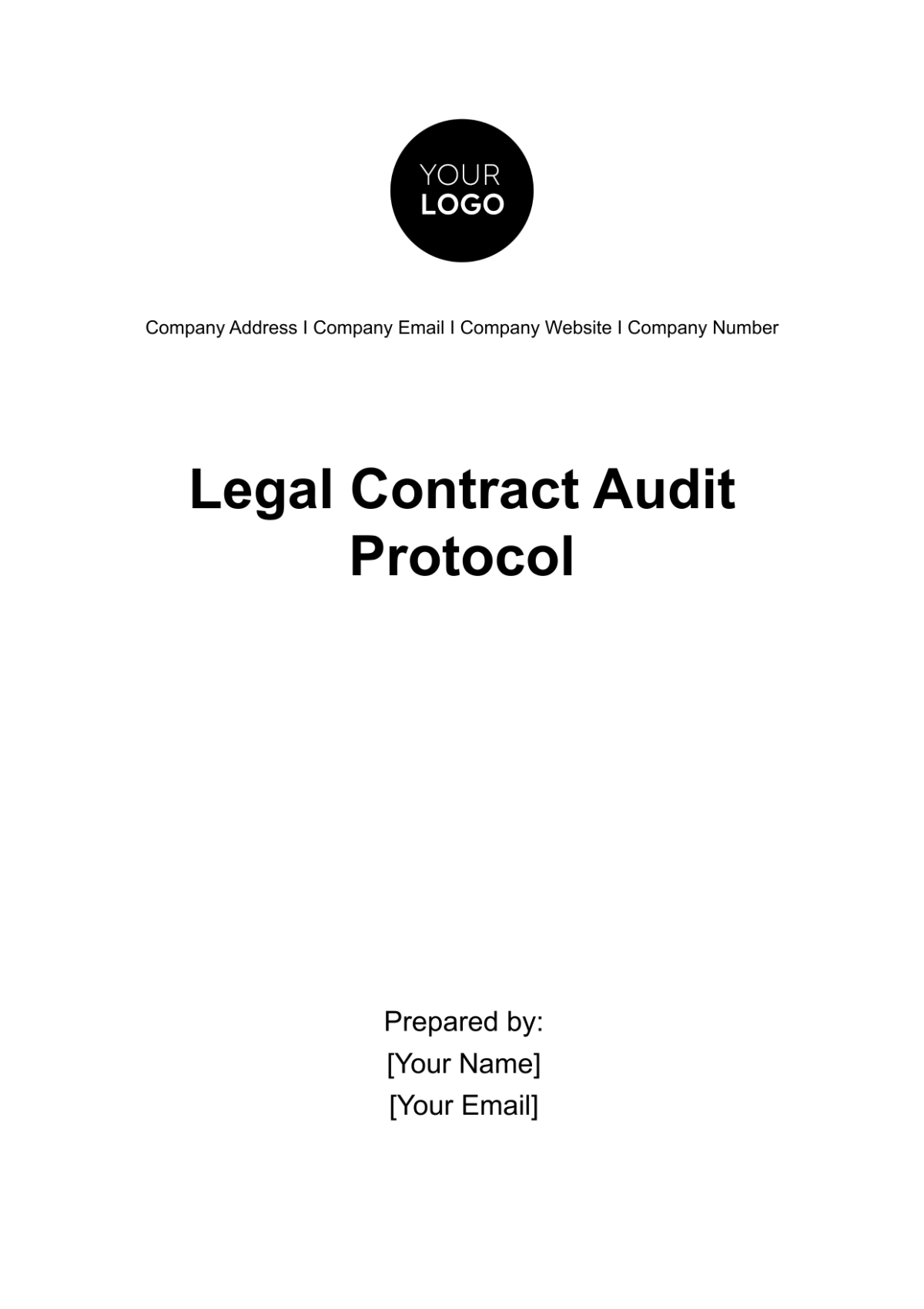Legal Contract Audit Protocol Template