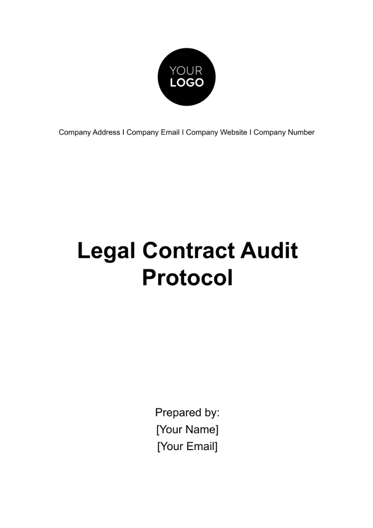 Legal Contract Audit Protocol Template - Edit Online & Download