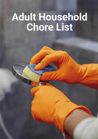 Free Household Chore List For Adults Template to Edit Online