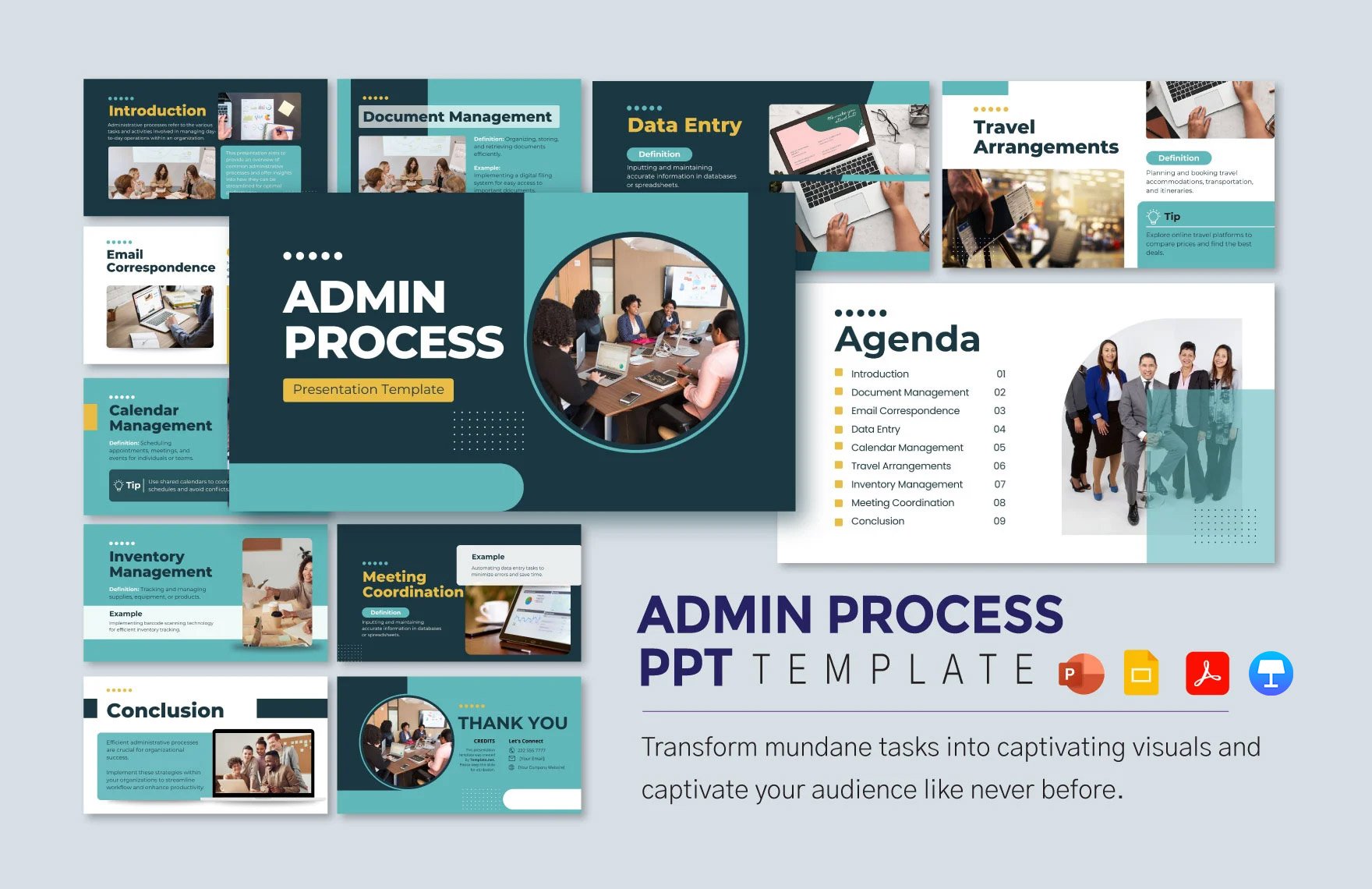Admin Process PPT Template