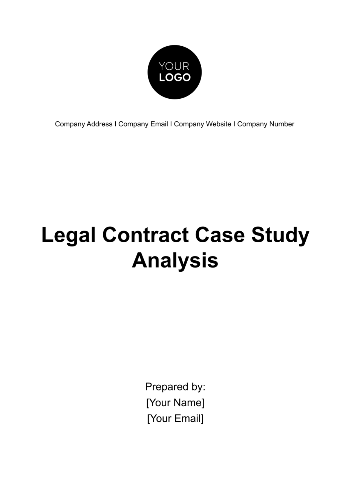 Legal Contract Case Study Analysis Template - Edit Online & Download