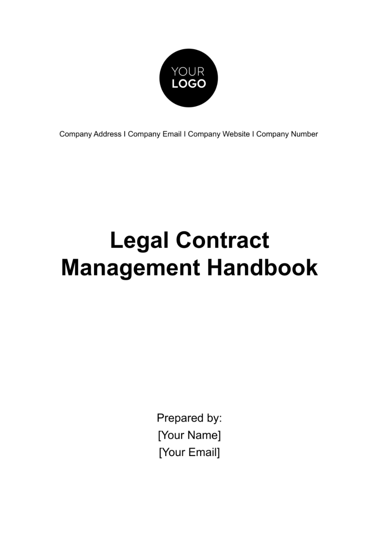 Legal Contract Management Handbook Template - Edit Online & Download