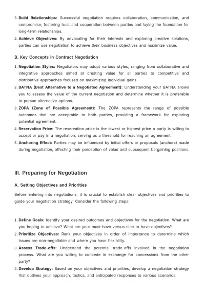 Free Legal Contract Negotiation Manual Template to Edit Online