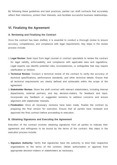 Free Legal Contract Negotiation Manual Template to Edit Online