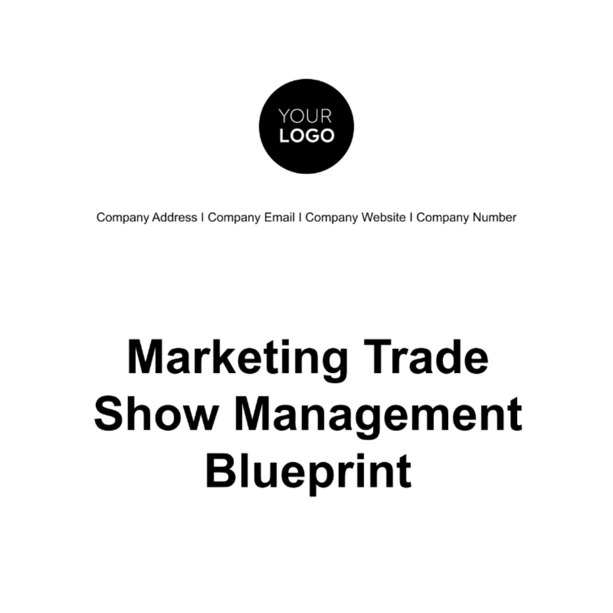 Marketing Trade Show Management Blueprint Template