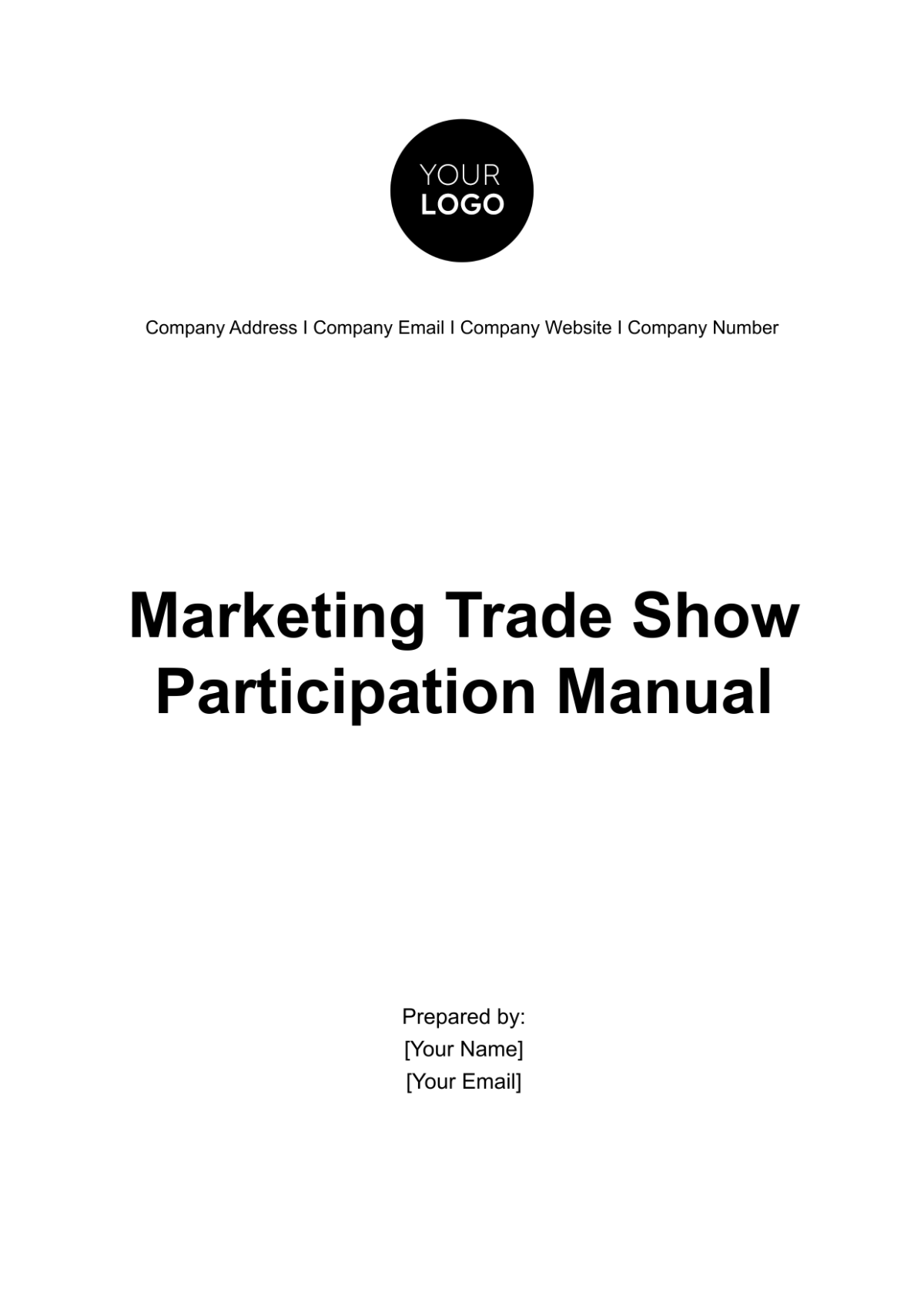 Marketing Trade Show Participation Manual Template - Edit Online & Download