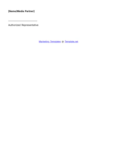 Free Marketing Media Coverage Agreement Template to Edit Online