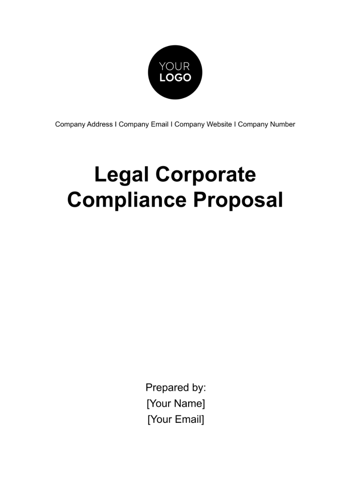 Legal Corporate Compliance Proposal Template