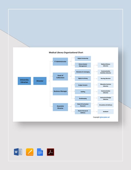 Free Medical Library Organizational Chart Template