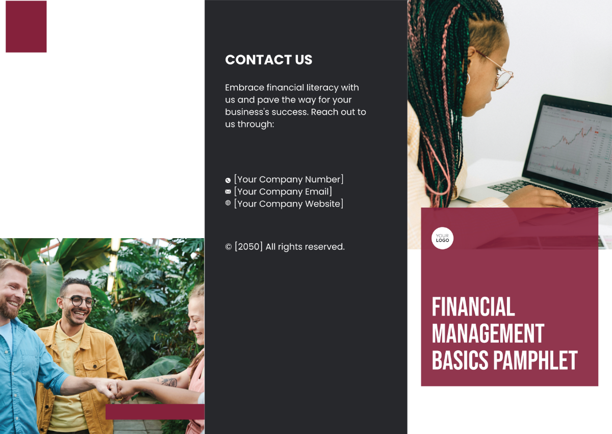 Free Financial Management Basics Pamphlet Template