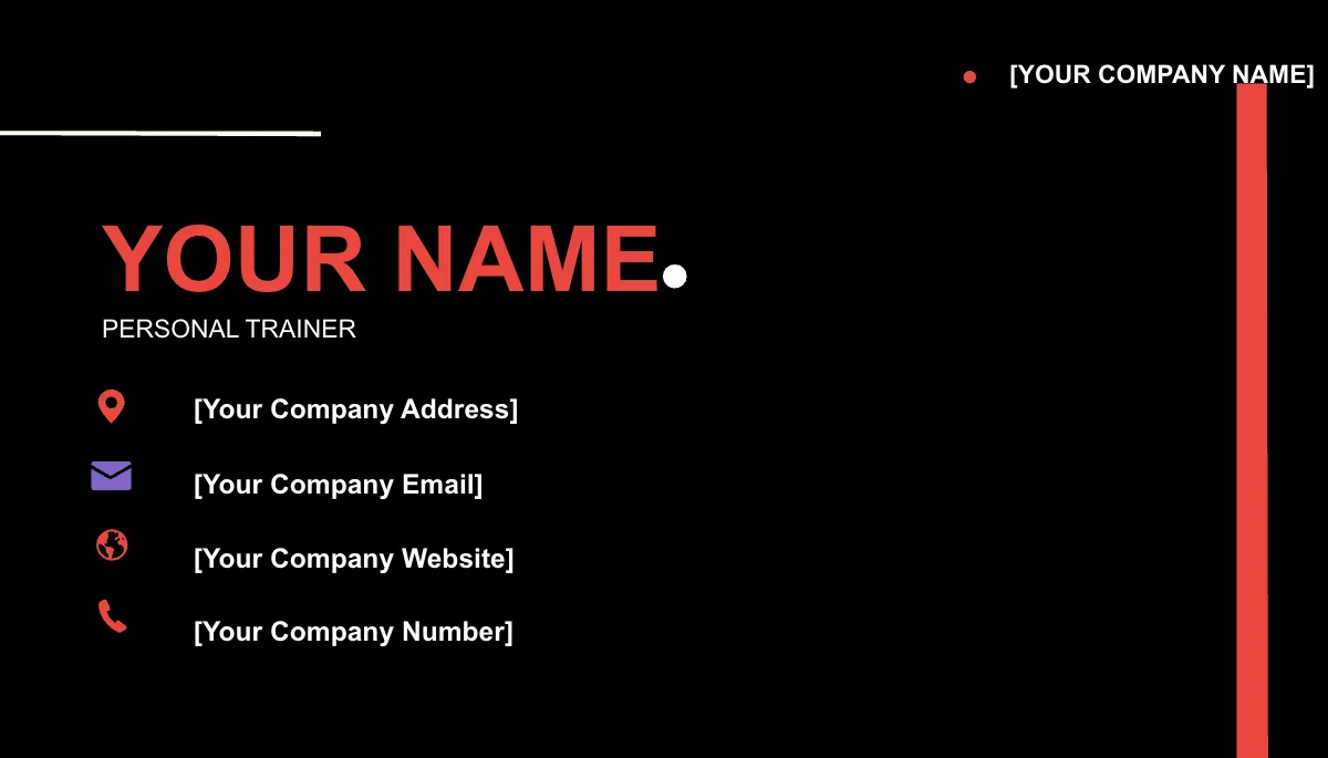 Free Operations Manager Business Card Template to Edit Online