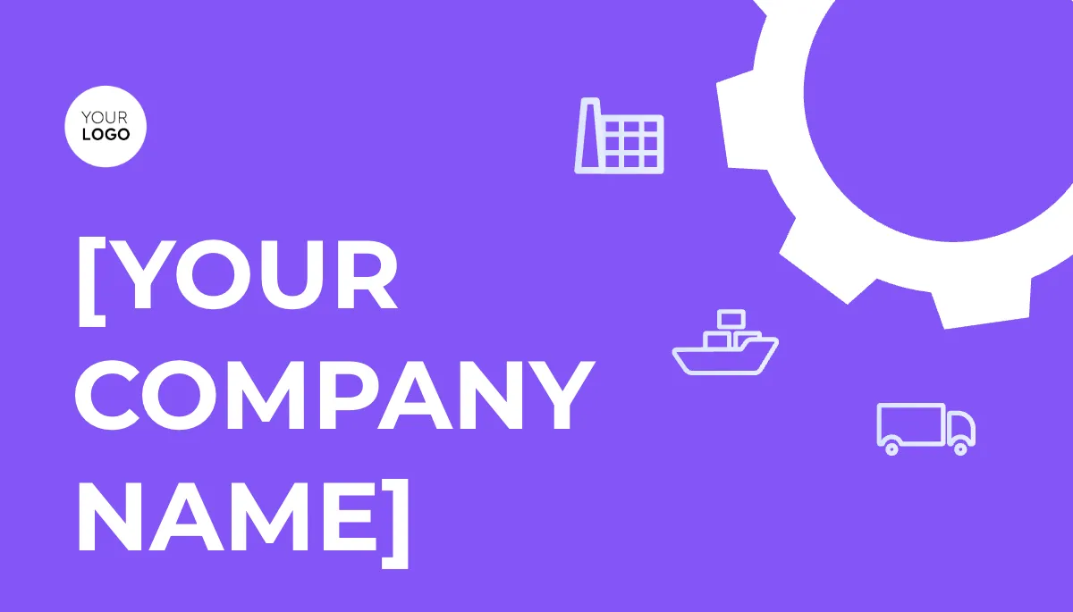 Free Supply Chain Coordinator Business Card Template to Edit Online