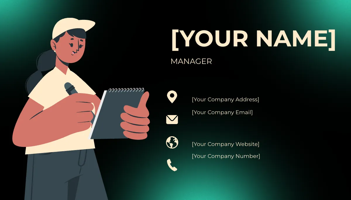 Free Warehouse Manager Business Card Template to Edit Online
