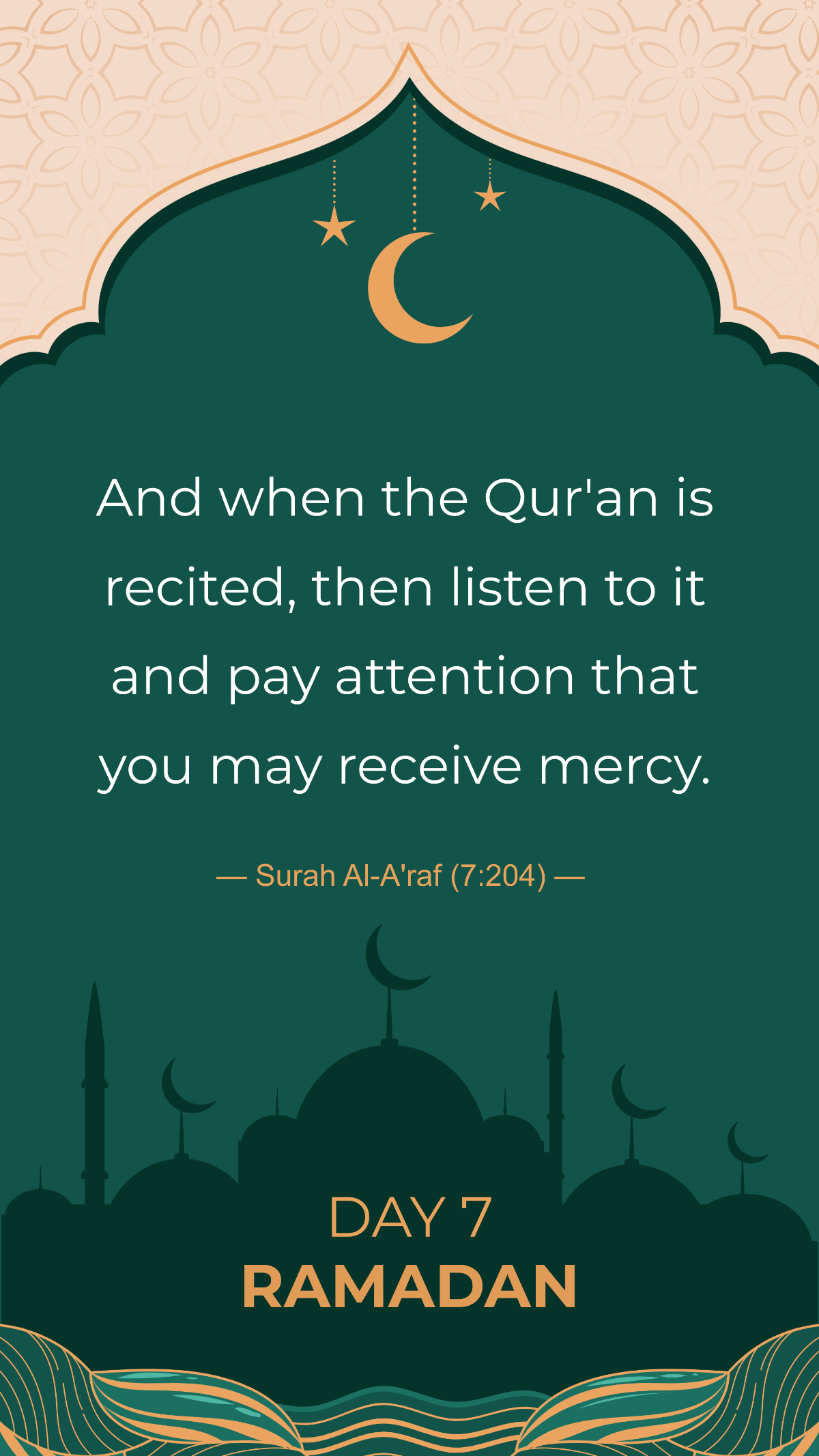Ramadan Day 7 Quote Template