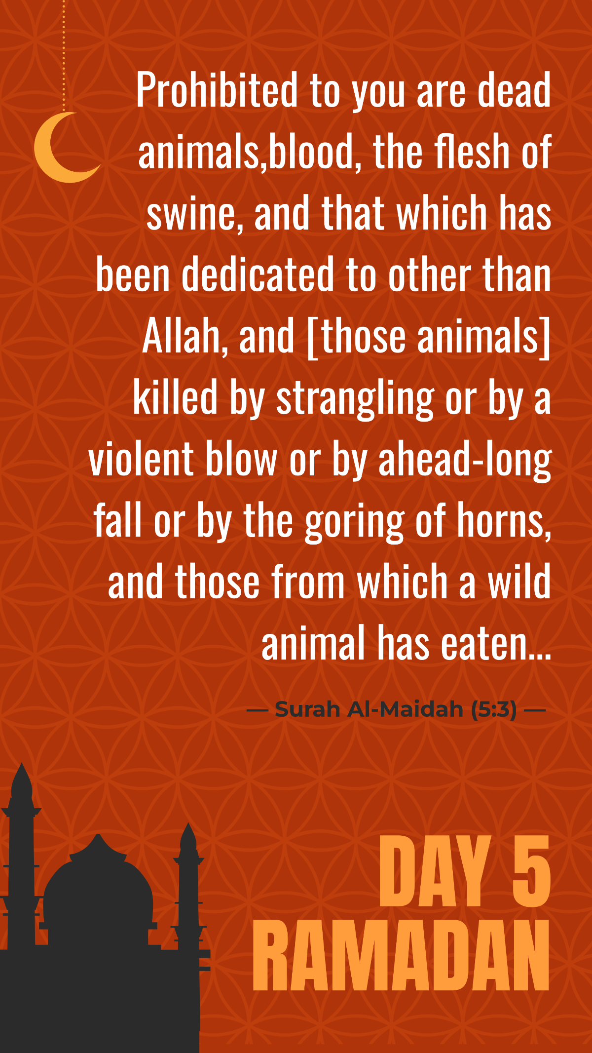 Ramadan Day 5 Quote Template Ramadan Day 5 Quote Template