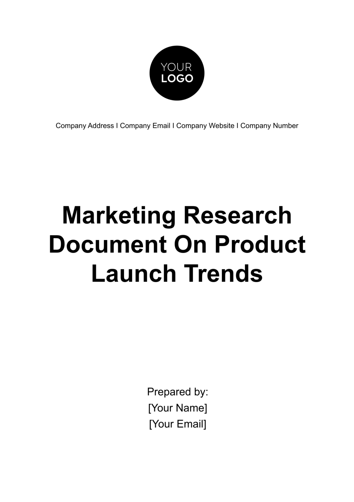 Marketing Research Document on Product Launch Trends Template