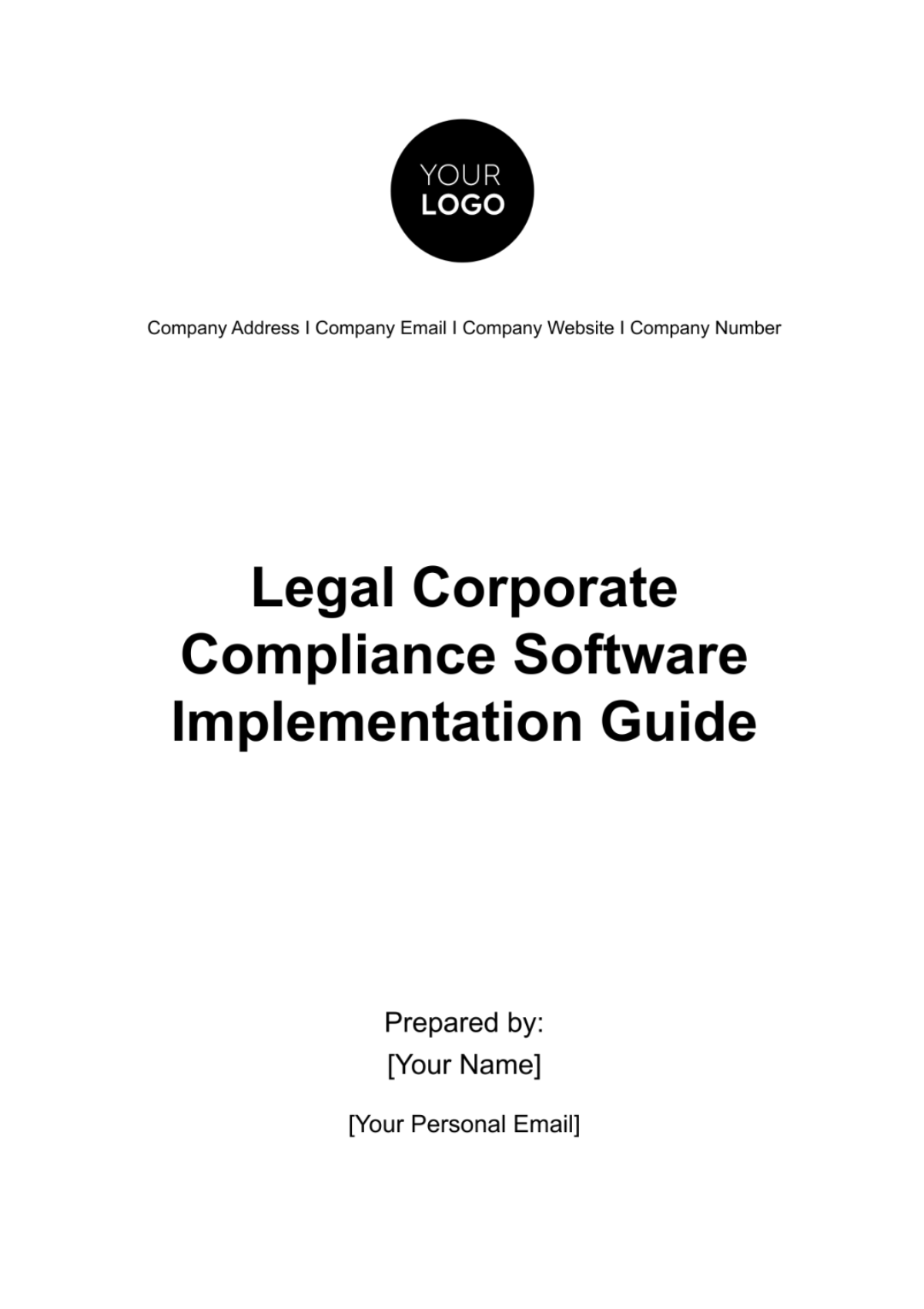 Legal Corporate Compliance Software Implementation Guide Template - Edit Online & Download