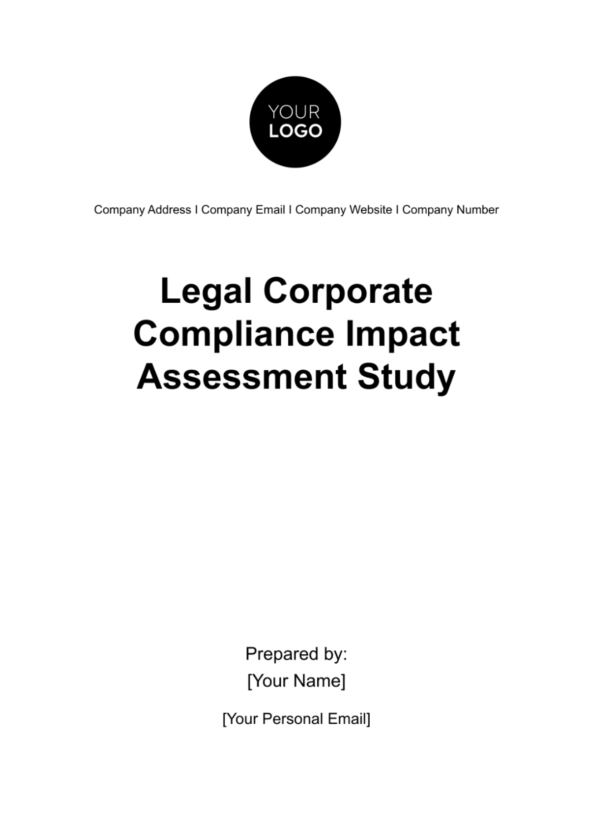 Legal Corporate Compliance Impact Assessment Study Template