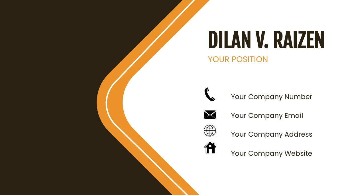 Free Operations Analyst Business Card Template to Edit Online