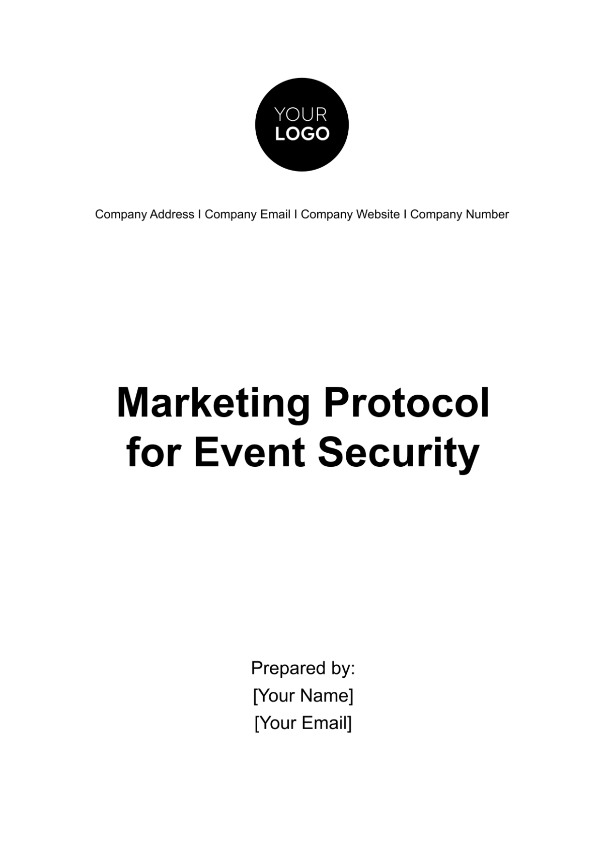 Marketing Protocol for Event Security Template - Edit Online & Download