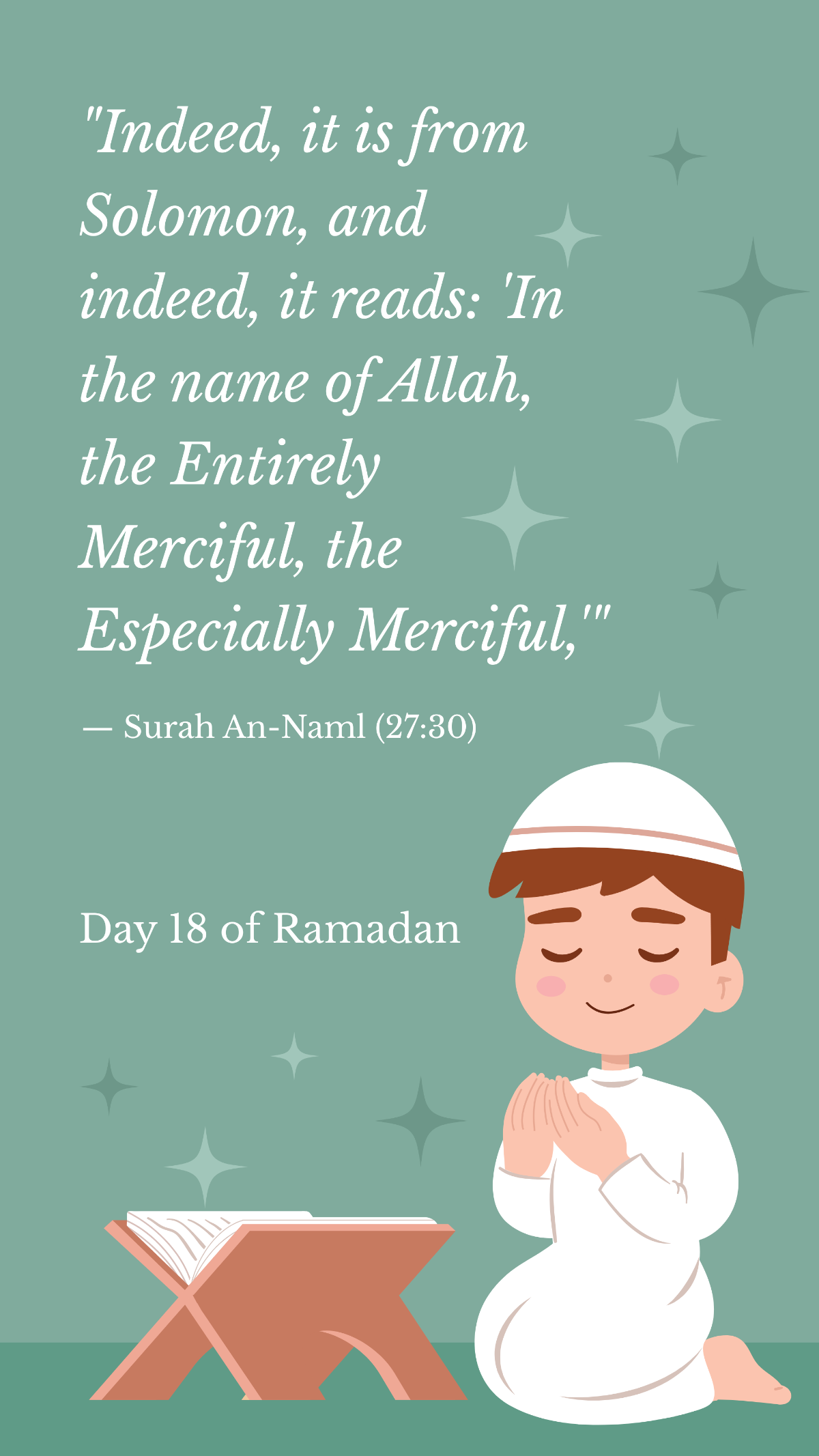 Ramadan Day 18 Quote Template