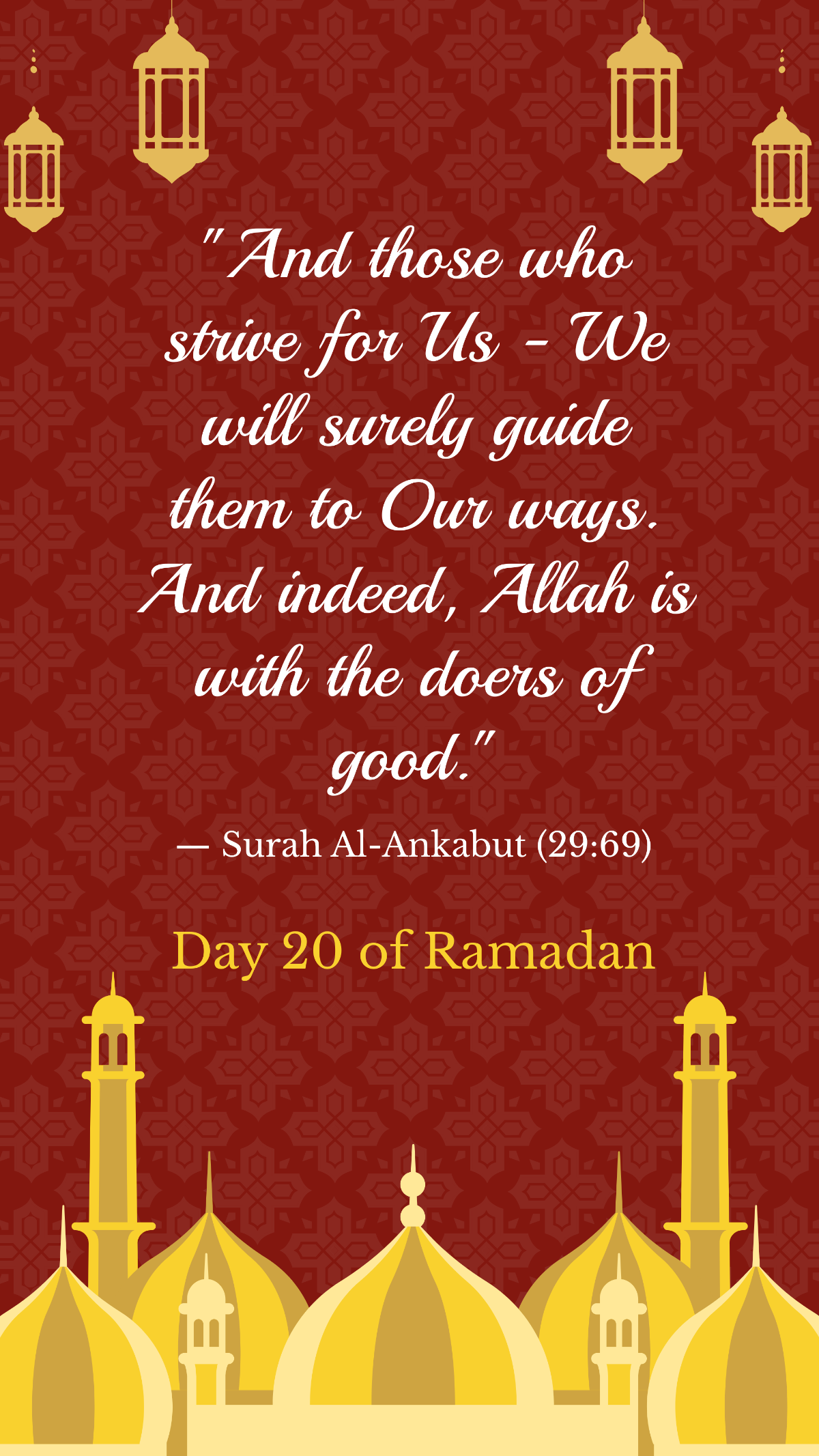 Ramadan Day 20 Quote Template
